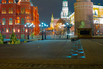 Naklejka premium City the Moscow .The Kremlin's passage, the view of the Kremlin.Russia.