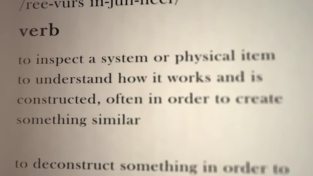 Reverse Engineer Definition