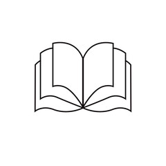 Book line icon