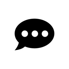 Speech bubble icon. Vector illustration