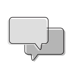 Speech bubbles, speech balloons, chat bubble line art vector icon for apps and websites