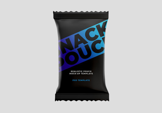 Plastic Snack Pouch Mockup
