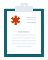 Hospital sheet vector icon flat isolated