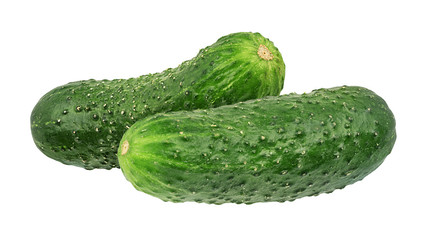 Cucumber isolated on white background