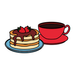 delicious breakfast menu icons