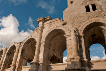 Fototapeta na wymiar Roman Coliseum in France
