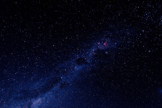 Wonderful night sky photo, milky way background.