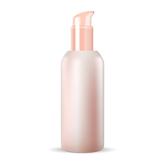 Foundation Cream Cosmetic Bottle. Pump Container