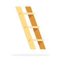 Ladder side view vector flat isolated