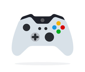Console for video games vector flat isolated