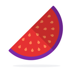 Piece of fig flat isolated