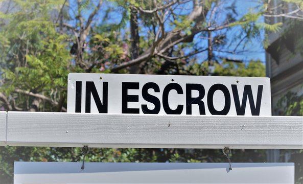 In Escrow Sign For Realtors.