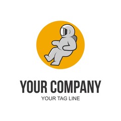 Astronaut logo vector