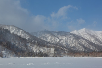 冬のオコタンペ湖