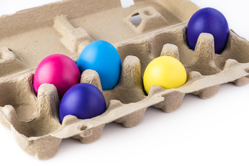 Easter colorful eggs.