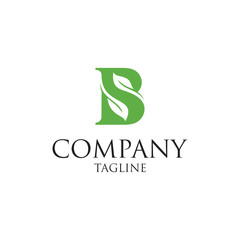 letter B leaf logo