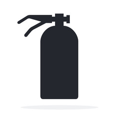 Fire extinguisher vector icon flat isolated