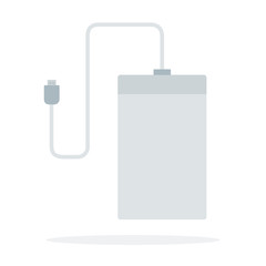 Power bank vector flat isolated