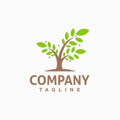 Obraz premium tree logo design for company