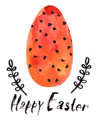 watercolor painted eggs