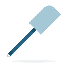 Kitchen spatula vector flat material design isolated object on white background.