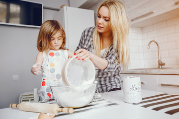 mother with daughter