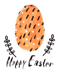 watercolor painted eggs