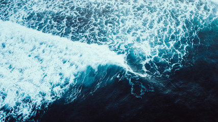 Aerial View of Waves and Beach Along the Great Ocean Road Australia
