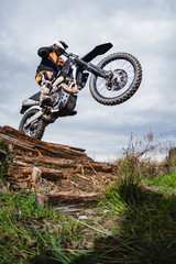 Enduro bike rider