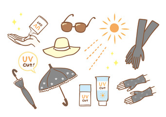 紫外線対策　グッズ　セット