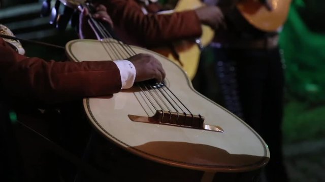 Mariachi en fiesta mexicana - Guitarrista