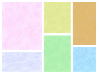 水彩テクスチャのセット