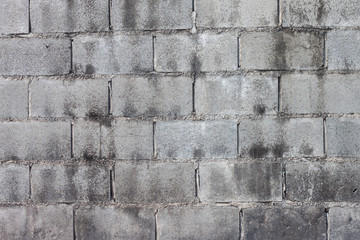 Vintage old brick wall of the country house for background.