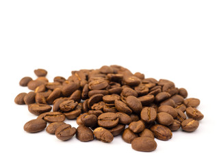 Coffee Beans on white background.
