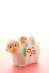 猿 申年 干支 サル 年賀素材