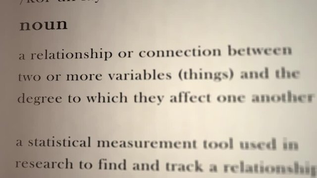 Correlation Definition