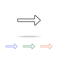 long arrow icon. Elements of simple web icon in multi color. Premium quality graphic design icon. Simple icon for websites, web design, mobile app, info graphics