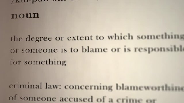 Culpability Definition