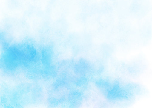 空 雲 青 水彩 テクスチャ 背景 © メガネ