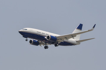 Airplane landing at Saigon Airport (SGN)