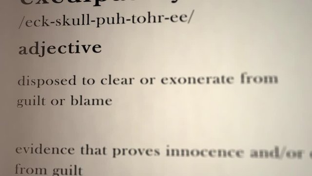 Exculpatory Definition
