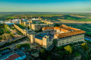 Fototapeta premium Carmona sunset aerial view in Andalusia Spain not far from Sevilla