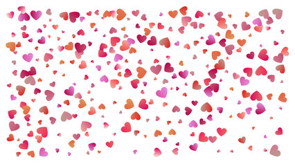 Colored heart confetti for womens holidays