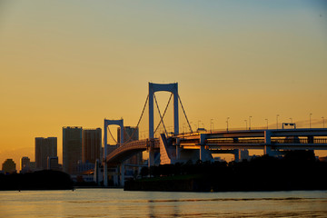 夕景の東京