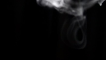 Smoke motion in the air