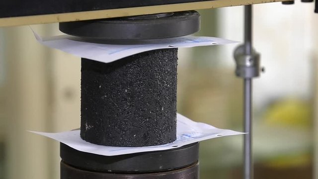 Machine for testing asphalt materials in compression. Determines the tensile strength of the material under compression and tension during splitting. Testing for Compaction using Coring.