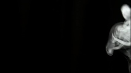 Smoke motion in the air