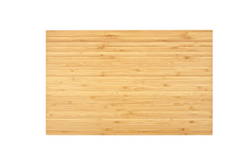 a wooden cutting board on a white background