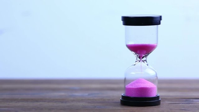 Hourglass. Time concept