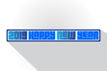Happy New Year 2019 Vector Illustration